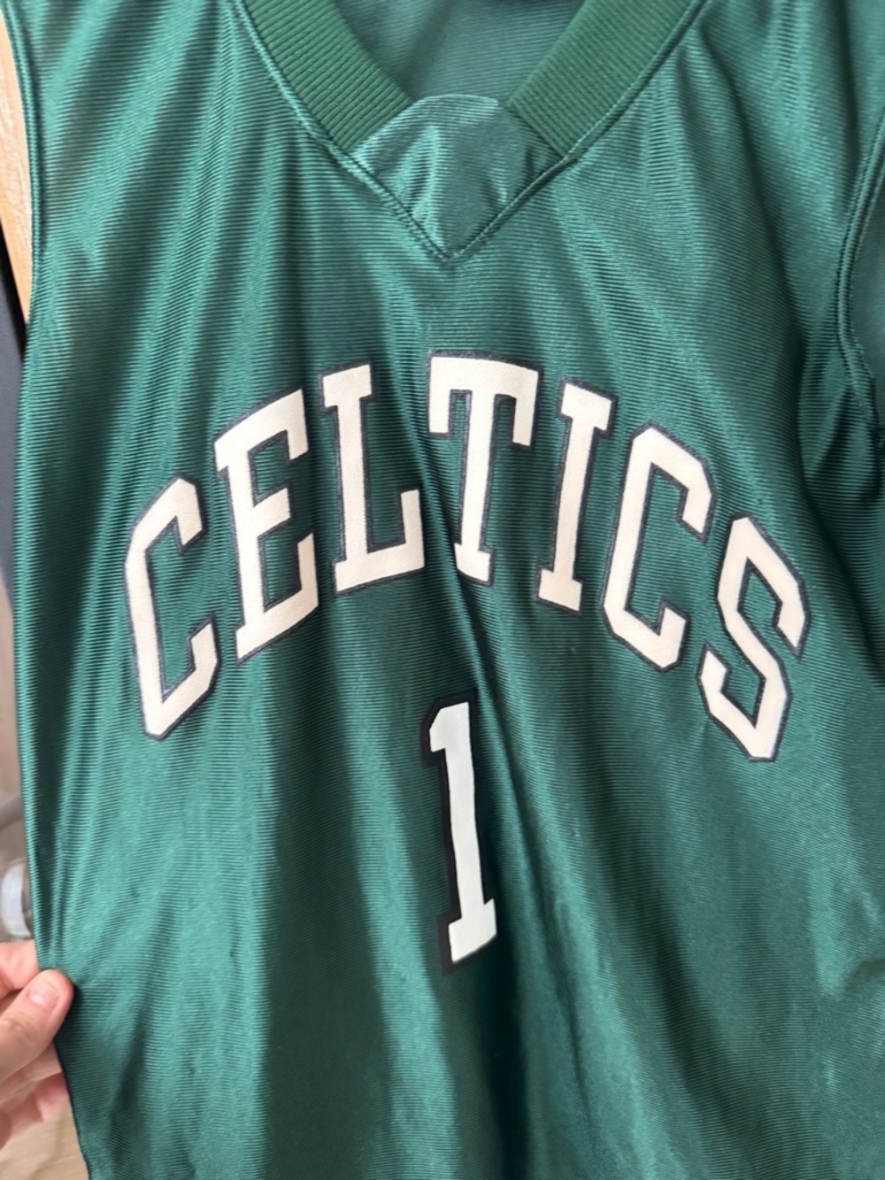 Vintage Boston Celtics Jersey #1 kids youth basketball NBA boys 90s - Picture 9 of 9